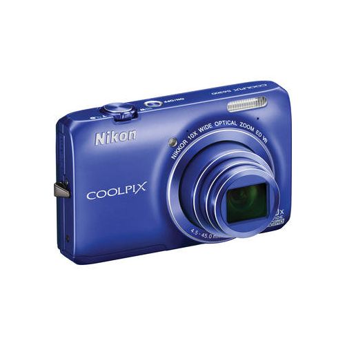 Nikon Coolpix S6300 16 Megapixel/10x Optical Zoom/1080p HD (Blue)