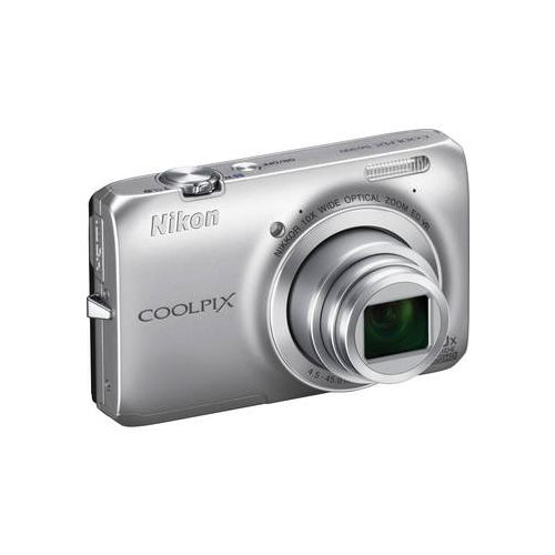 Nikon Coolpix S6300 16 Megapixel/10x Optical Zoom/1080p HD (Silver)