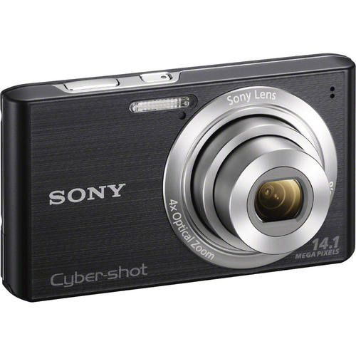 Sony Cyber-Shot DSC-W610 14.1 MP Digital Camera w/4x Optical Zoom and 2.7 Inch LCD- Black