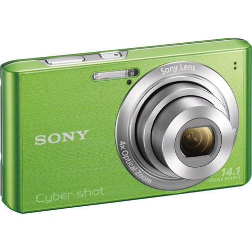 Sony Cyber-Shot DSC-W610 14.1 MP Digital Camera w/4x Optical Zoom and 2.7 Inch LCD- Green