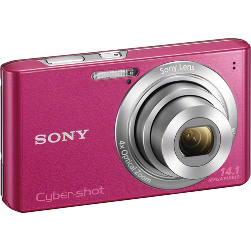 Sony Cyber-Shot DSC-W610 14.1 MP Digital Camera w/4x Optical Zoom and 2.7 Inch LCD- Pink