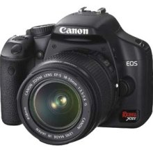 Canon EOS Digital Rebel USA XSi SLR Camera Body Kit, 12.2 Megapixels, Black with EF-S 18-55mm f/3.5-5.6 Image Stabilizer Lens 